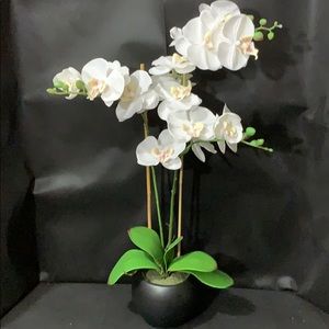 Silk orchid arrangement